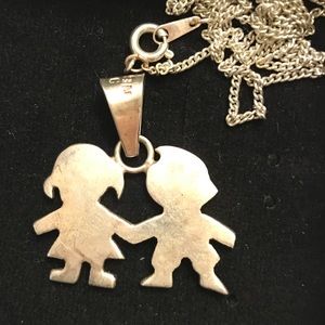 Final Price Vintage mother’s necklace 925 SS